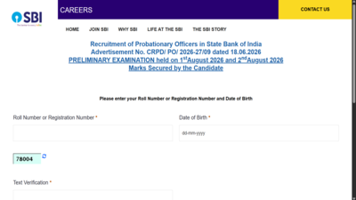 SBI PO Prelims result 2026: Scorecards released at sbi.bank.in, direct link to download here