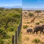 Scientists kept large herbivores out of a Kenyan savanna for 18 years; after elephants and giraffes returned, tree cover fell to earlier levels |