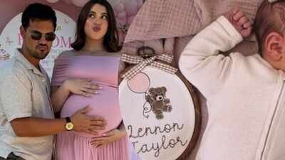 Taylor Lautner and wife Tay welcome first child; share first pic of baby girl Lennon Taylor Lautner |