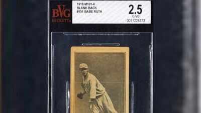 In 1992, a Maryland woman bought her aunt’s old piano for $25; a stuck pedal revealed more than 100 baseball cards, and 27 years later a 1916 Babe Ruth rookie sold for $130,054