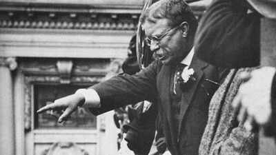 In 1901, Theodore Roosevelt rushed to Buffalo by train after McKinley died and took office in a friend’s library; 125 years later, it is reenacted in the same room