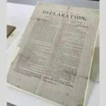 A volunteer sorting old Royal Navy papers found a rare 1776 US Declaration of Independence copy; it is one of 11 surviving Exeter printings and the only one outside the US