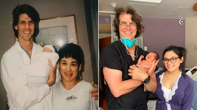 In 1995, this American doctor delivered a baby girl; 25 years later, he delivered her son at the same hospital; when the viral doctor-patient reunion happened
