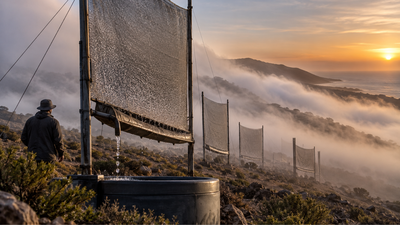 This Chilean community catches fog in giant nets and turns coastal mist into water; the unusual idea now harvests up to 650,000 litres a year in a drought-hit region | World News
