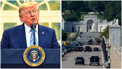 Trump Triumphal Arch Washington: Donald Trump adds drones, snipers and ammunition to plans for Washington triumphal arch