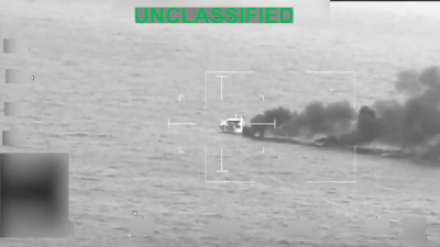 Video: US forces take out floating refueling station allegedly linked to drug trafficking