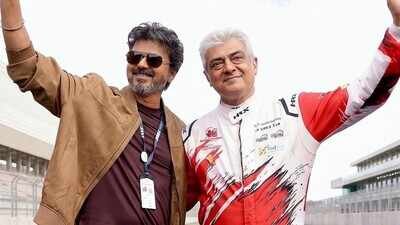 ‘We are never enemies’: Ajith Kumar’s old statement on Tamil Nadu CM Thalapathy Vijay goes viral after their warm Silverstone hug | Tamil Movie News