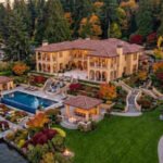 Washington couple spent nearly two decades and  million creating a resort-style retreat on 2.3 acres of Lake Washington; the two-home waterfront compound now asks  million