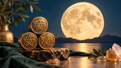 Tarot Card of the Day, October 26: Four of Pentacles Meets the Taurus Full Moon – What Are You Holding Onto Because It Feels Safe?