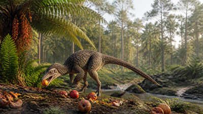 A newly identified bird-like dinosaur from the Cretaceous period may be the first known dinosaur specialised in fruit eating; researchers studied its chewing muscles to reconstruct a diet that differs from the meat and plant foods usually associated with dinosaurs