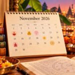 Panchanga for November 2026: Diwali, Dhanteras, Chhath Puja, Dev Diwali, Marriage Muhuratas and Major Planetary Transits