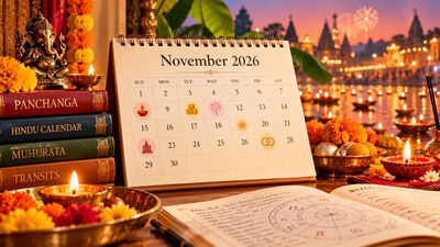 Panchanga for November 2026: Diwali, Dhanteras, Chhath Puja, Dev Diwali, Marriage Muhuratas and Major Planetary Transits