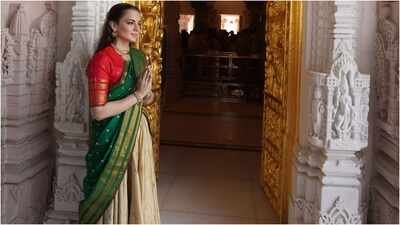 Kangana Ranaut seeks Lord Ram’s blessings in Ayodhya, says visit was a ‘great privilege’ – see photos | Hindi Movie News
