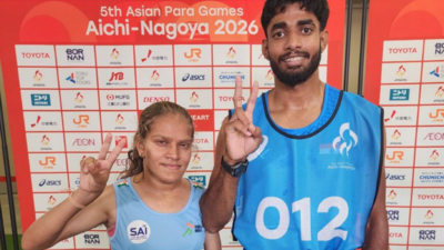 Another 1-2 for India! Soumya, Radha Venkatesh clinch gold and silver in women’s 1500m T12/T13 at Asian Para Games | Asian Para Games 2026 News