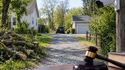 In 2020, a Minnesota couple bought a home reached through a neighbour’s gravel driveway; a feud over trees and a security camera led to ,000 in damages, but an appeals court reversed the ,000 privacy award