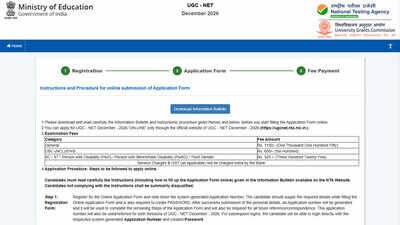 UGC NET December 2026 registration closes today, October 31; apply online at ugcnet.nta.nic.in