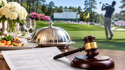 A California restaurant catered meals for a golfer’s family at the Masters without agreeing on a price, then sent a ,960 bill; after a ,391 jury award, appeals judges upheld just ,950 in extra fees