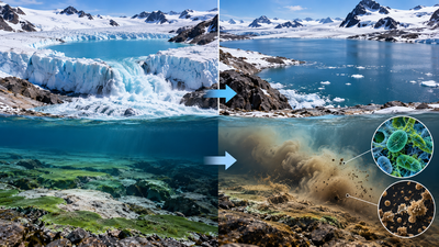 A 2019 flood raised an Antarctic lake by 2 metres after water escaped from a neighbouring glacier-fed lake; scientists traced its effects on carbon cycling and microbial life | World News
