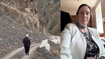 A 45-year-old teacher in Russia walks 14 km through dangerous mountain paths every day to teach just 3 children; after 9 years, people want to buy her a car or horse | World News
