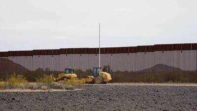 6,500-year-old Indigenous sacred site in Arizona partially destroyed by Trump administration’s border wall construction; 50-foot corridor cuts through 272-foot geoglyph that predates Egypt’s first pyramid by 2,000 years
