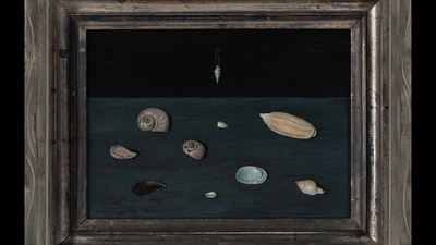 A Michigan collector paid  for a seashell painting at an estate sale; identified as a 1951 Gertrude Abercrombie work, it has now sold at Freeman’s in New York for a record ,352,600