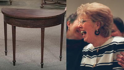 A New Jersey woman paid $25 for a mouldy table at a garage sale; 30 years later, it was identified as a rare 18th-century card table made by John Seymour & Son and sold for $541,500 | World News