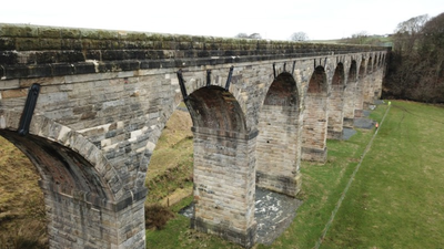 A railway viaduct built in 1854 was repaired with bat roosts hidden in its stonework; the £2 million project preserved a structure that trains stopped using in 1964 | World News