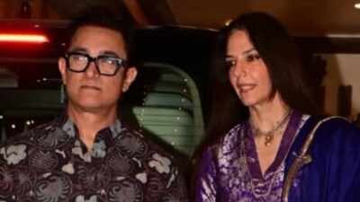 Aamir Khan celebrates first Karwa Chauth with Gauri Spratt after wedding; couple attends Sunita Kapoor’s star-studded gathering; Sonam Kapoor, Shilpa Shetty and Mira Rajput join festivities | Hindi Movie News