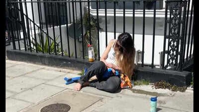 Abu Dhabi royal found slumped on London street with toddler; ‘Why do you care so much?’ she asks after being woken up; attorney says she was tired