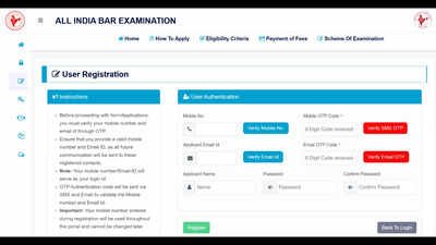 Bar Council Of India: AIBE XXII registration 2026 closes today: Check fee payment deadline, correction window and exam date and other details here