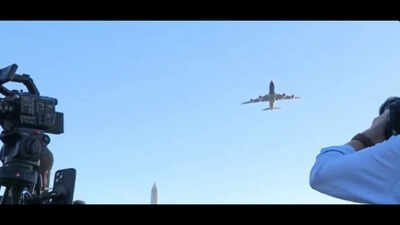 Trump’s Halloween surprise sparks panic in Washington; residents call 911 fearing plane crash as Air Force One made low-altitude flyover