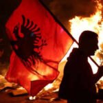 Albanian PM warns of ‘red line’ after police station set ablaze