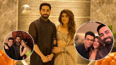 Ayushmann Khurrana and Tahira Kashyap host star-studded Diwali bash: Karan Johar, Sara Ali Khan, Rajkummar Rao Arjun Kapoor, and more attend the celebration |