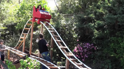 A California boy asked his father for a backyard roller coaster and he said yes; six weeks and about ,500 later, a 180-foot homemade ride was winding through the family’s quarter-acre yard | World News
