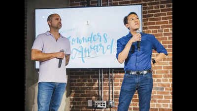 In 2001, Ben Chestnut and Dan Kurzius built Mailchimp as a side project inside their Atlanta web-design agency and took no outside funding; 20 years later Intuit acquired the company for about  billion