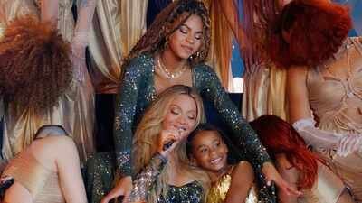 Beyoncé’s daughters Blue Ivy and Rumi Carter accompany their mother, grandmother, and Kelly Rowland for special event |
