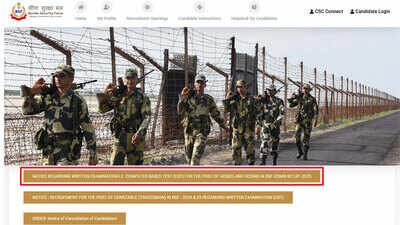 BSF Head Constable Admit Card 2026: Hall tickets scheduled for October 22, exam on November 2