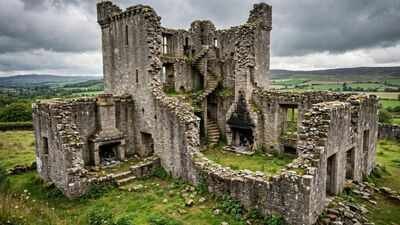 Built in 1584 and abandoned in the 18th century, a roofless Scottish castle with original fireplaces and staircases is on sale for £120,000 | World News