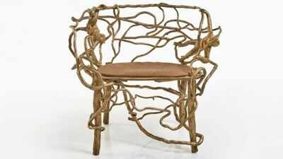 Claude Lalanne’s bronze armchair with monkeys, vines and an ostrich-leather seat sold for .079 million after reaching Sotheby’s through its online consignment portal | World News