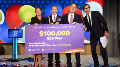 Meet Peter Daniell from Broomfield, Colorado: The ninth-grader wrote about fighting food insecurity, rose from a field of 20,000 students across 240 communities and won a $100,000 national civics prize