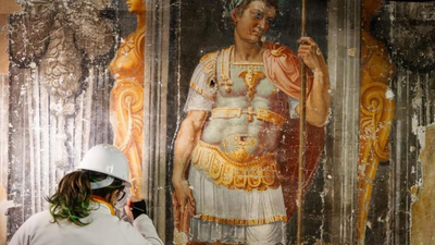 Disapproving nuns painted over the risqué frescoes in Rome’s long-neglected Villa Silvestri Rivaldi for 300 years; restorers are now exposing them