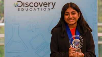 A 13-year-old Indian-American student invented a system to fight ocean acidification; she won America’s Top Young Scientist title and a ,000 prize, while two other Indian-origin girls took the remaining top honours