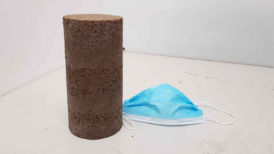 In 2021, Australian engineers mixed shredded single-use face masks with processed building rubble for road bases; the material met engineering standards, and 1 km of two-lane road could use about 3 million masks |