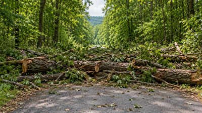 A New York family owned half of a private road beside its 45-acre property; after relatives blocked it with tree trunks, the state’s highest court ruled a 1,500-member club had gained title to it