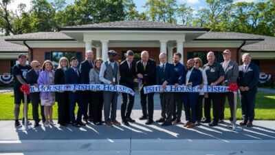 A new 11,400-sq-ft Fisher House in New York will give veteran families 12 free suites near medical care; at full occupancy, the home is expected to save families a combined $700,000 in lodging costs each year