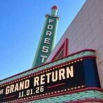 Opened in Dallas in 1949 and closed in 2008, a historic theatre is preparing to relight its tower after more than 50 years; over  million in redevelopment is adding a concert hall and creative spaces