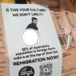 ‘Racism isn’t welcome’: Australian MP condemns anti-Indian stickers with ‘Remigration now’ message