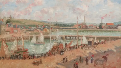 Heirs of Jewish banker have sued Sotheby’s over £1.2m painting sale, claiming artwork was looted by Nazis during World War II; a Parisian court to soon give ruling