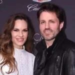 Hilary Swank shows off baby bump after pregnancy announcement; 52-year-old expecting third child with husband Philip Schneider | English Movie News