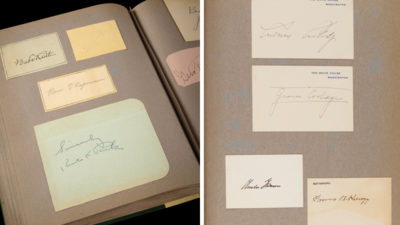 In the 1930s, Hilda Jeanne Payin collected signatures from Babe Ruth, Amelia Earhart and Thomas Edison; nearly 90 years later, her scrapbook of more than 200 autographs sold for $28,759 at auction